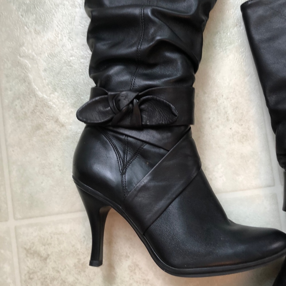 Black Fashion heel boot